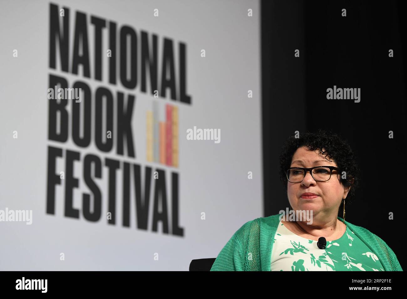 (180902) -- WASHINGTON, Sept. 2, 2018 -- U.S. Supreme Court Associate Justice Sonia Sotomayor introduces her book Turning Pages: My Life Story during the 18th Library of Congress National Book Festival in Washington D.C. Sept. 1, 2018. The Library of Congress National Book Festival is an annual literary event that brings together best-selling authors and thousands of book fans for author talks, panel discussions, book signings and other activities. ) U.S.-WASHINGTON-NATIONAL BOOK FESTIVAL LiuxJie PUBLICATIONxNOTxINxCHN Stock Photo