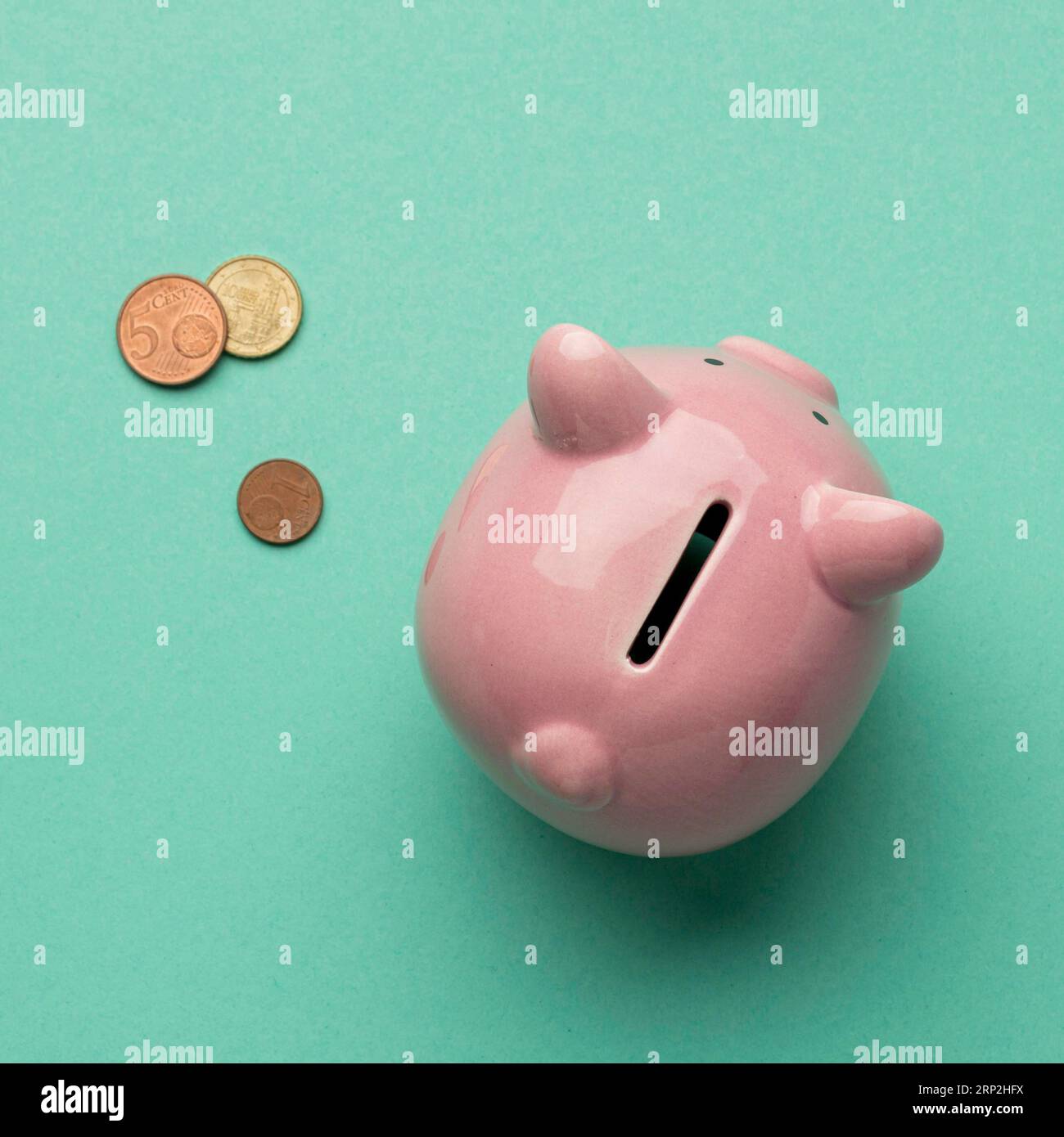 Top view financial elements arrangement Stock Photo
