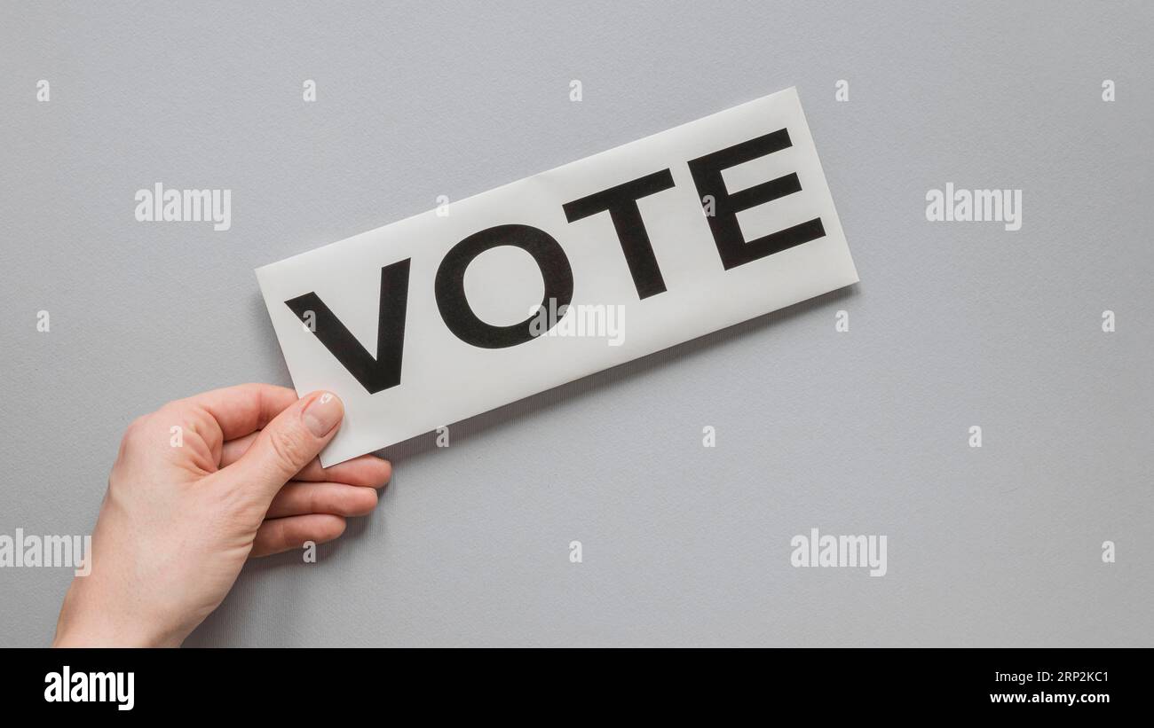 Front view elections vote concept Stock Photo