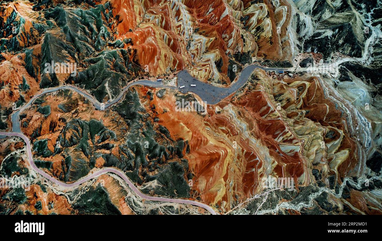 Zhangye Map Zhangye Danxia Landform Map
