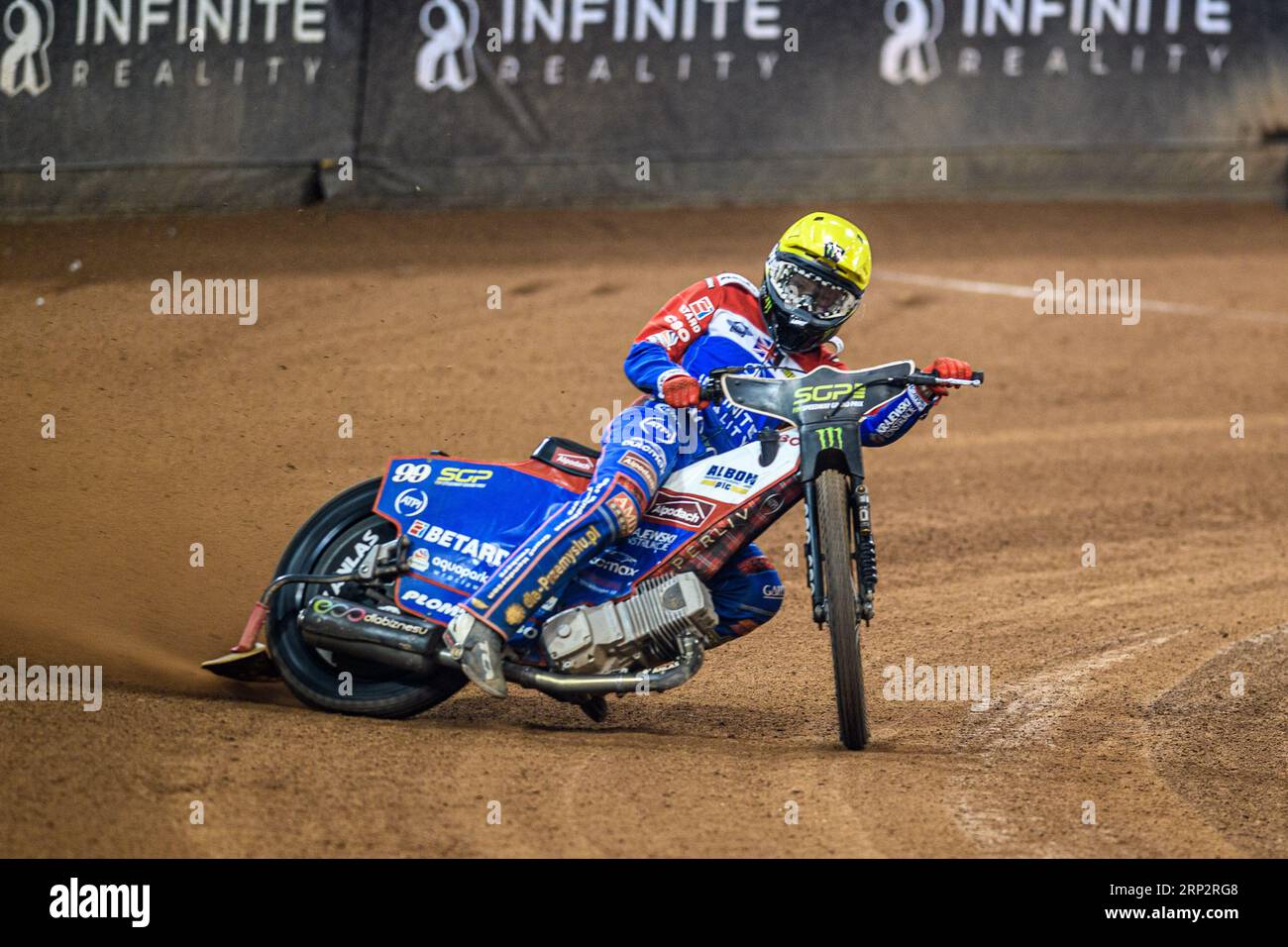 Dan Bewley (99) in action during the FIM Speedway Grand Prix of Great Britain at the Principality Stadium, Cardiff on Saturday 2nd September 2023. (Photo: Ian Charles | MI News) Stock Photo