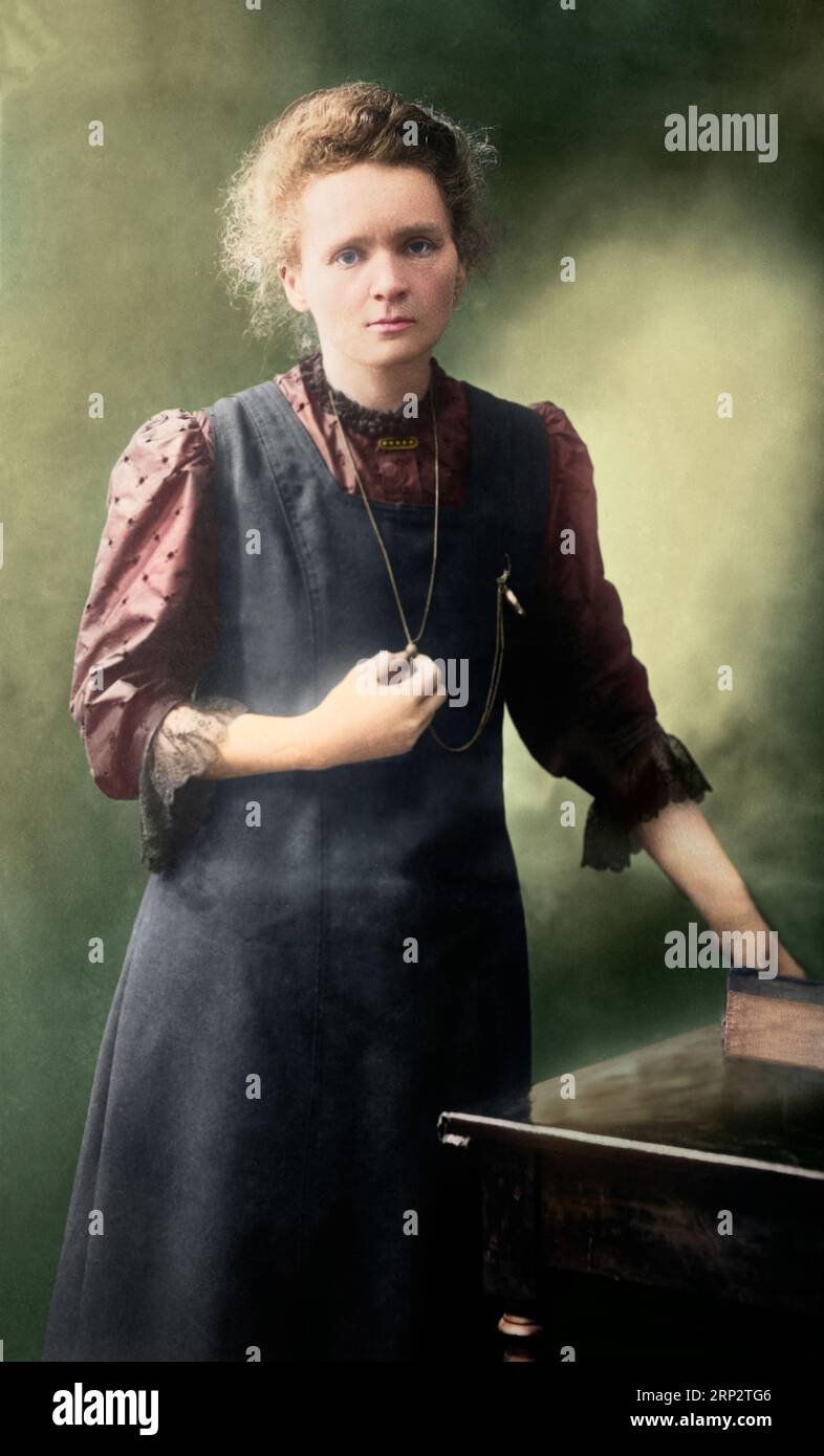 Marie Curie. c. 1900 Stock Photo