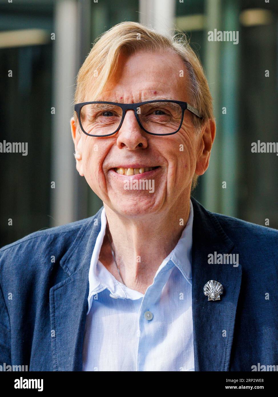 London, UK. 3rd Sep, 2023. Actor, Timothy Spall, leaves the BBC studios after appearing on Sunday with Laura Kuenssberg. Credit: Mark Thomas/Alamy Live News Stock Photo