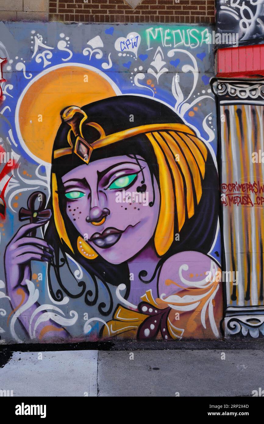 Art, wall painting, Montreal, Province of Quebec, Canada, street art