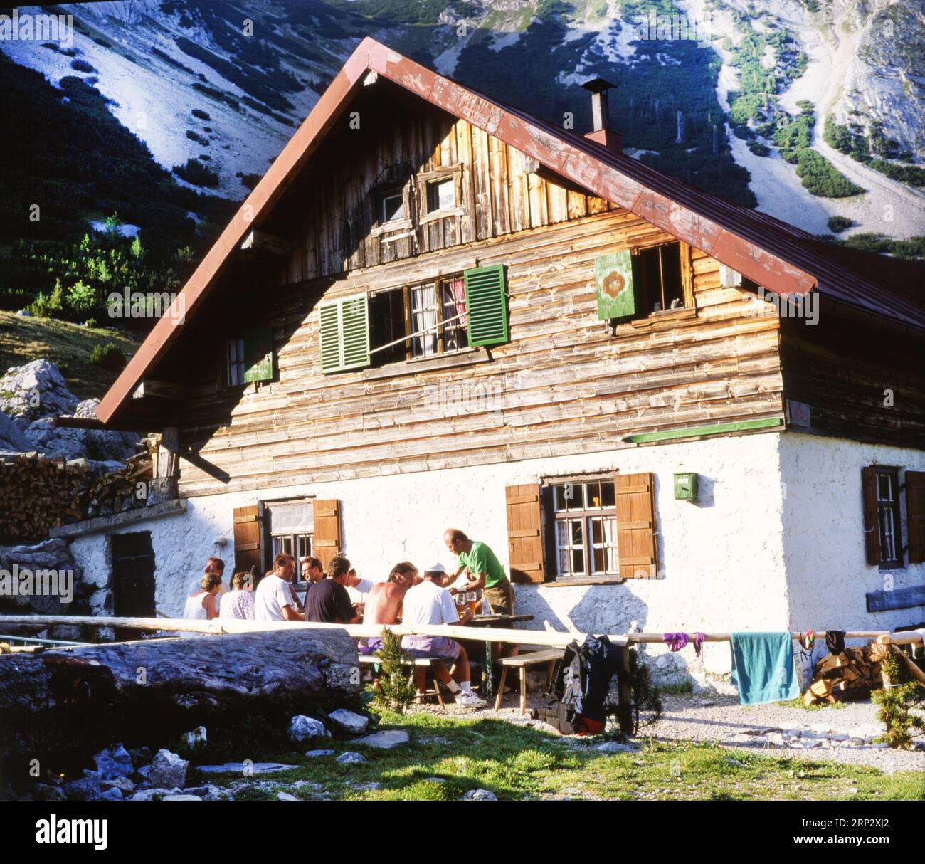 DEU, Germany: The historical slides from the times 80-90s Events and people  from politics, culture, ABergtouren in den Alpen 80s Stock Photo - Alamy