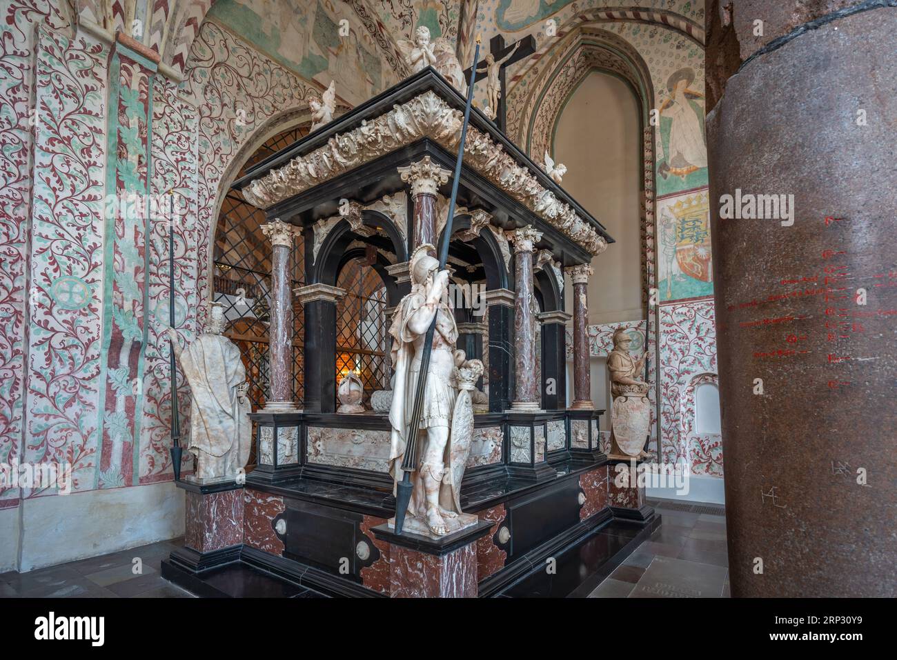 Christian III Tomb - Chapel of the Magi at Roskilde Cathedral - Roskilde, Denmark Stock Photo