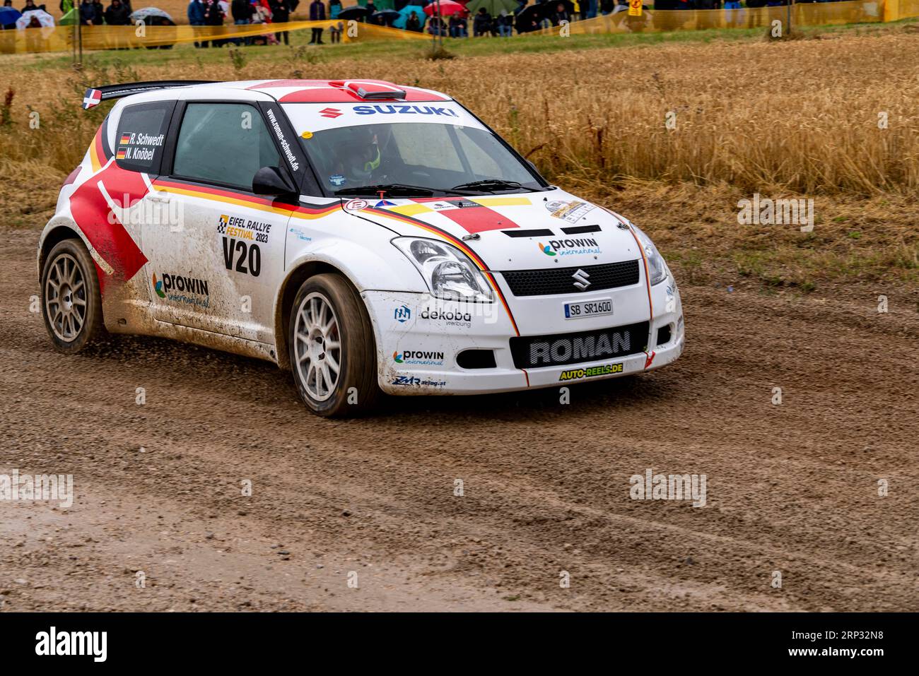 ADAC Eifel Rally Festival 2023, Suzuki Swift S 1600, Vulkaneifel, Eifel, Rhineland-Palatinate, Germany Stock Photo