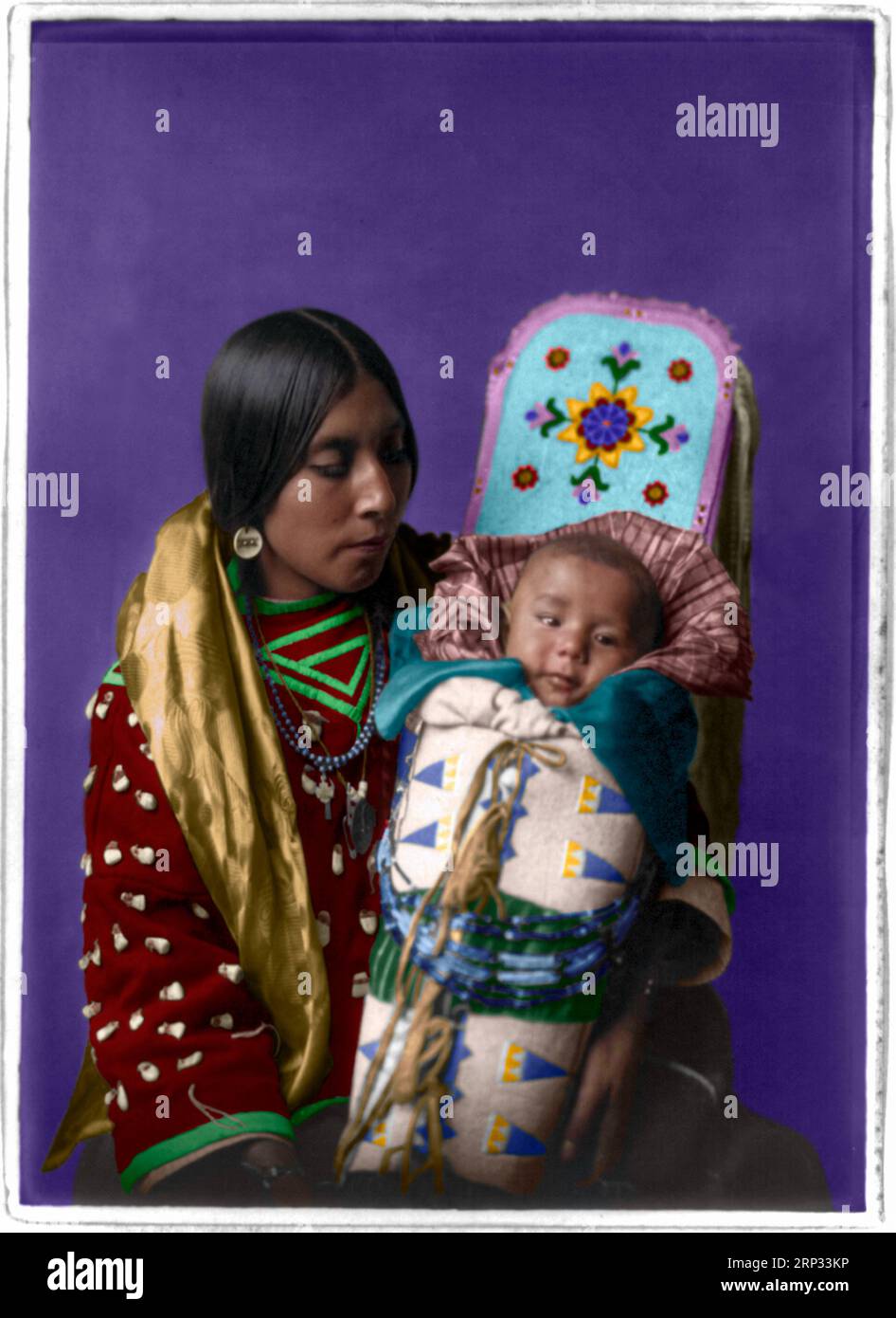 Portrait of an Apsáalooke (or Absaroka) woman, half-length, seated ...