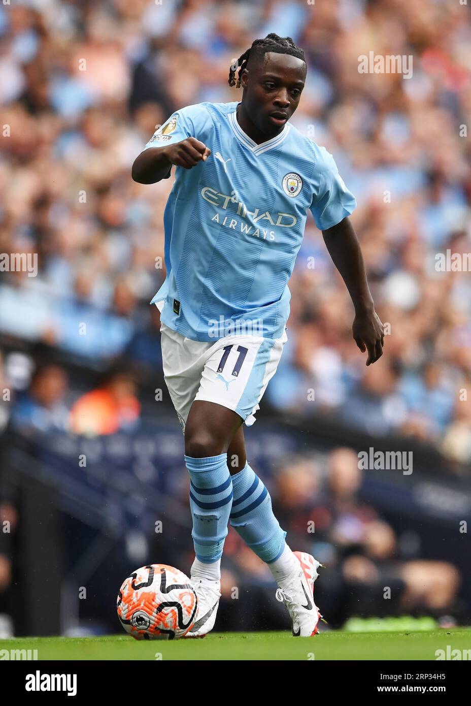MANCHESTER, UK. 2nd Sep, 2023. Jeremy Doku of Manchester City during the Premier League match at the ETIHAD STADIUM, MANCHESTER. Picture credit should read: Gary Oakley/Sportimage Credit: Sportimage Ltd/Alamy Live News Stock Photo