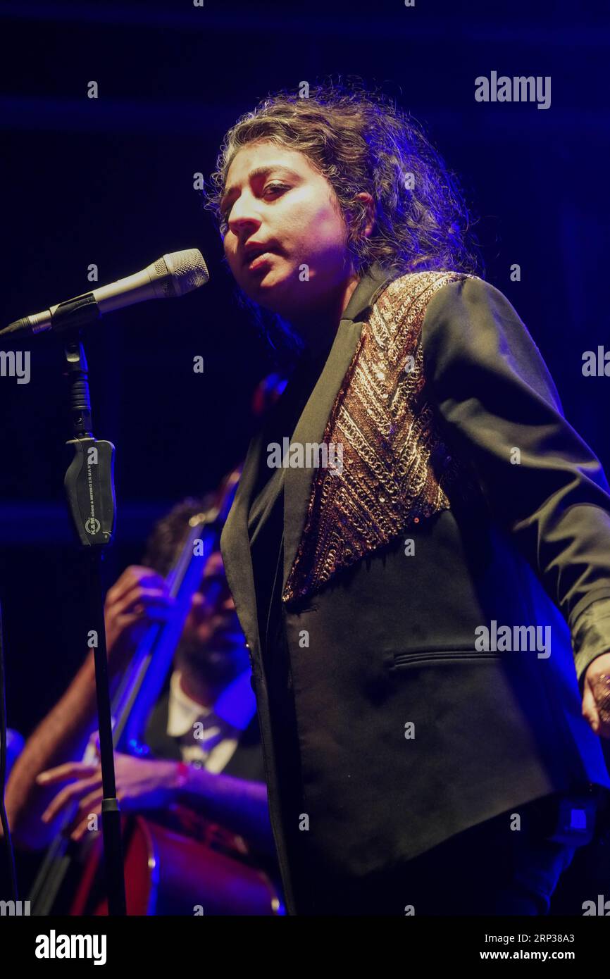 Dorset, UK. Saturday, 2 September, 2023. Arooj Aftab performing at the 2023 edition of the End of the Road festival at Larmer Tree Gardens in Dorset. Photo date: Saturday, September 2, 2023. Photo credit should read: Richard Gray/Alamy Live News Stock Photo