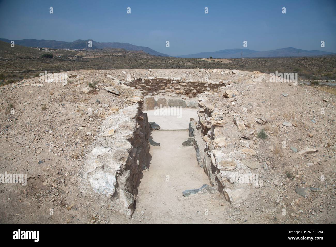 Archaeological site of Los Millares from the Copper Age Stock Photo