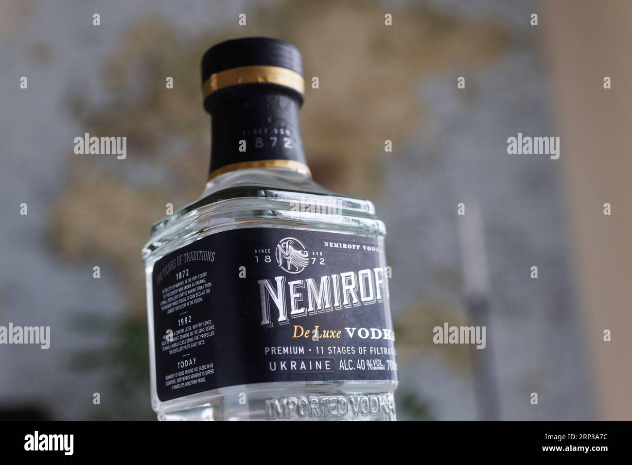 Nemiroff De Luxe vodka from Ukraine. Nemiroff is a Ukrainian vodka