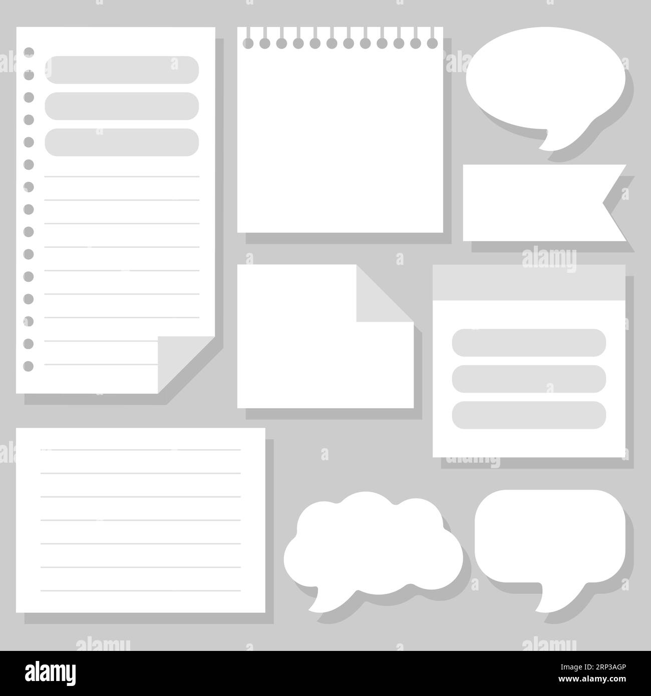 A Cloud Speech Bubble Over a Pad of Sticky Notes · Free Stock Photo