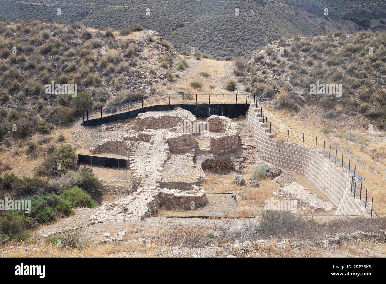 Archaeological site of Los Millares from the Copper Age Stock Photo Alamy