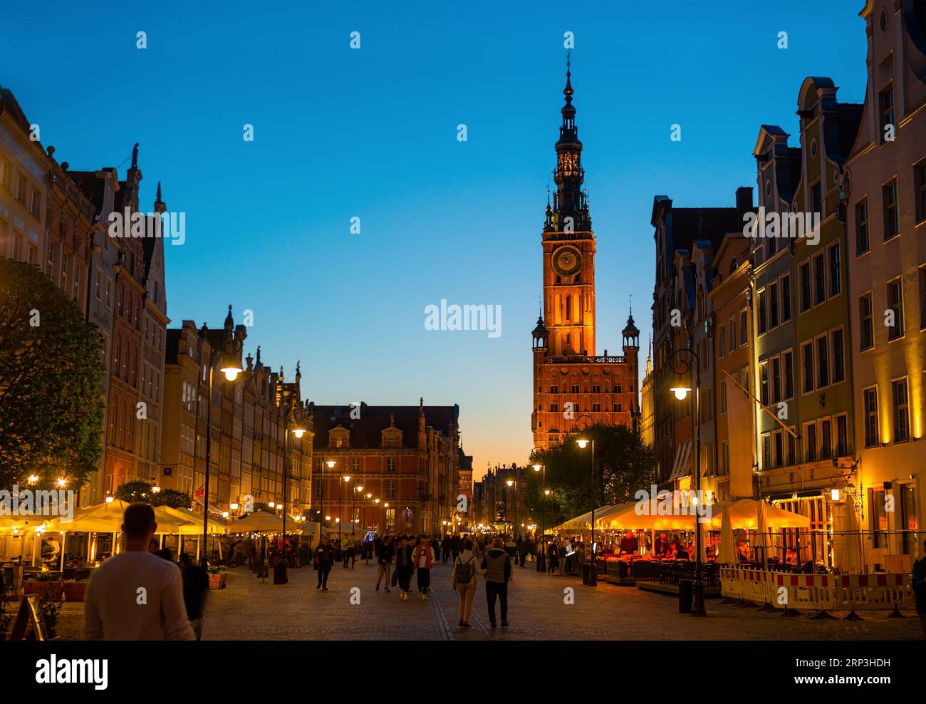 Main Town Hall in the old city of Gdansk, Poland Stock Photo