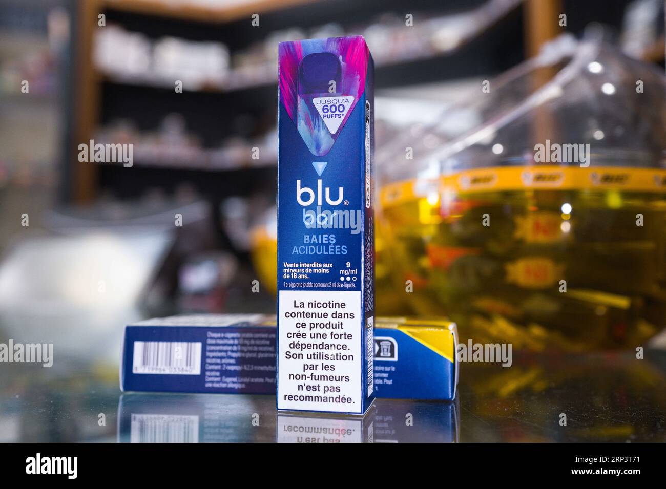 e-cigarette montauban Montauban, France. 03rd Sep, 2023. Puffs on a tobacconist s counter. Puffs,  the e-cigarettes that young people love, but doctors are worried about.  France, Montauban, September 3, 2023. Photo by Patricia  Huchot-Boissier/ABACAPRESS.COM