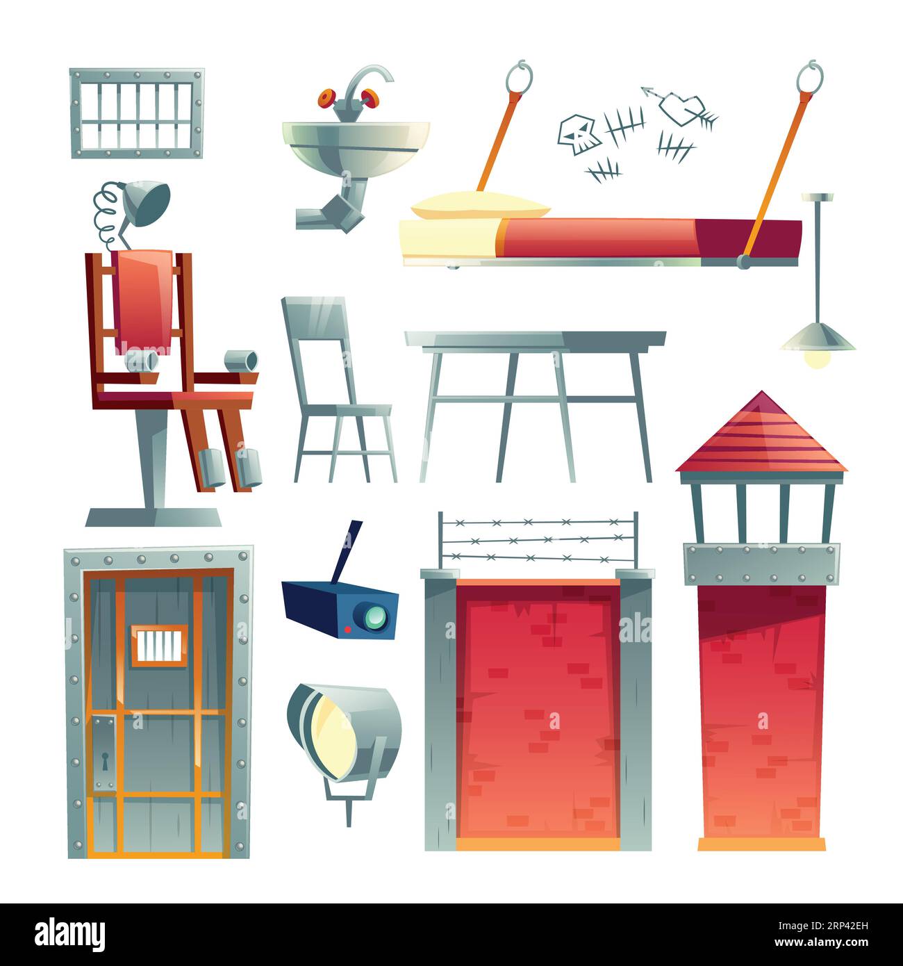 Electric chair execution stock vector images alamy