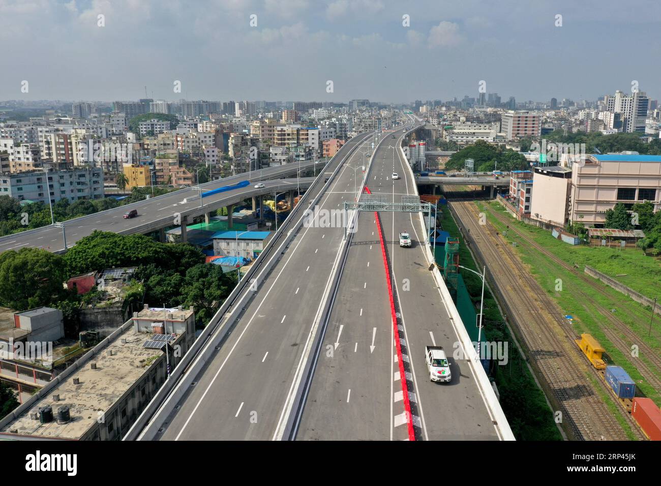 Dhaka, Bangladesh September 03, 2023 Vehicles are plying on the