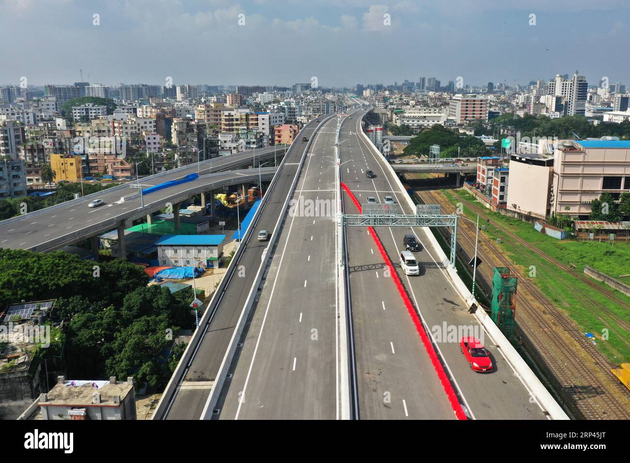 Dhaka, Bangladesh September 03, 2023 Vehicles are plying on the