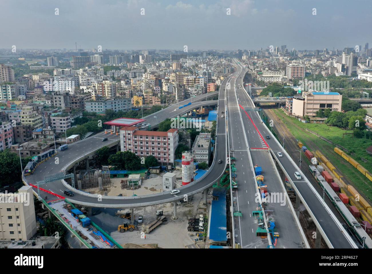 Dhaka, Bangladesh September 03, 2023 Vehicles are plying on the