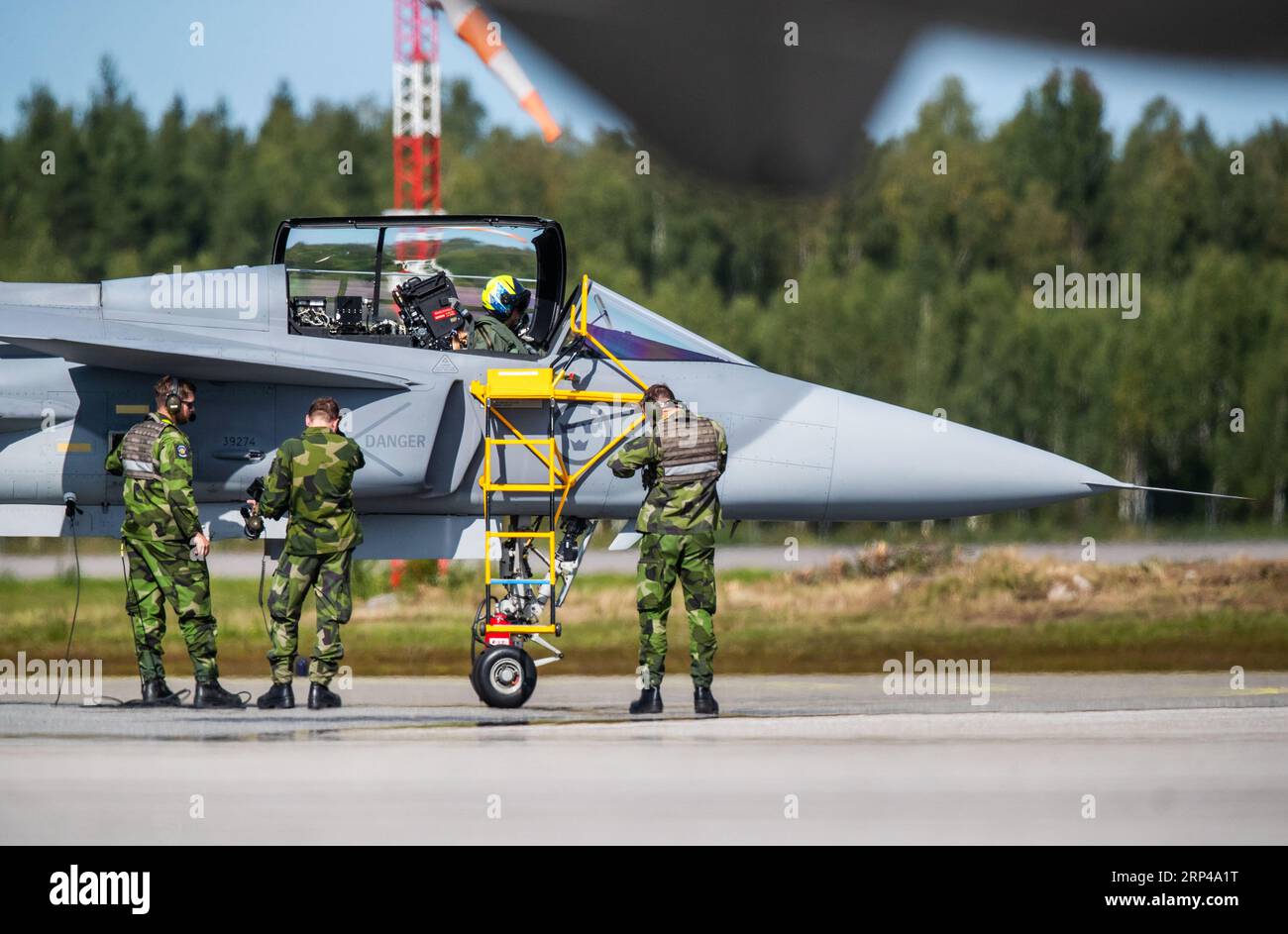 Jas 39 Gripen C, air show, Örebro airport, Örebro, Sweden. Stock Photo