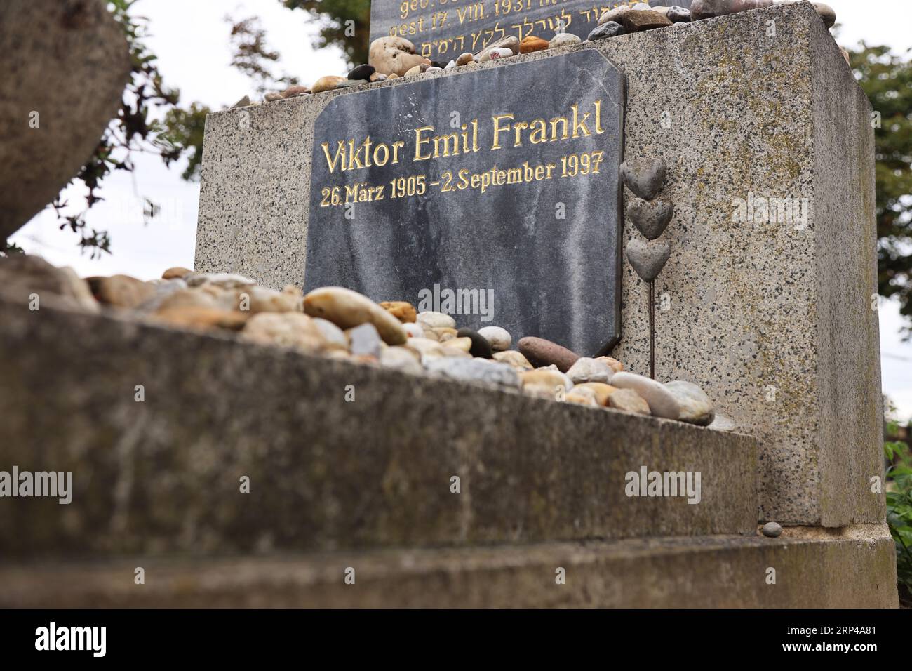Gravestone of Viktor Frank at Vienna Central Cemetery, Vienna, Austria Stock Photo