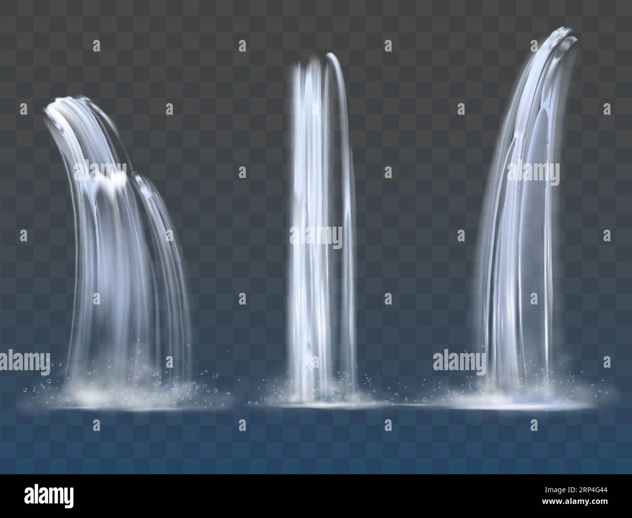 Cascading water fountain Stock Vector Images - Alamy