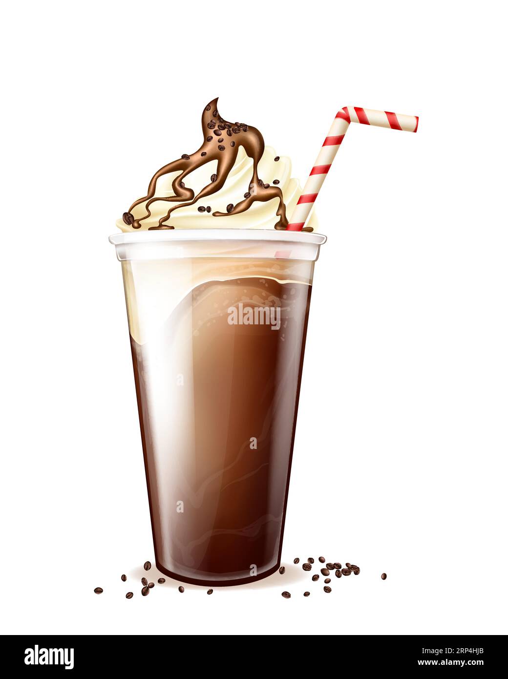 https://c8.alamy.com/comp/2RP4HJB/frappe-coffee-frappucino-in-disposable-plastic-cup-with-straw-whipped-cream-chocolate-or-caramel-topping-and-scattered-beans-cold-milkshake-cockta-2RP4HJB.jpg