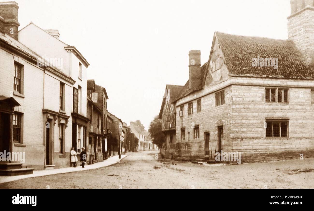 The Falcon Inn, Bidford on Avon, Victorian period Stock Photo Alamy