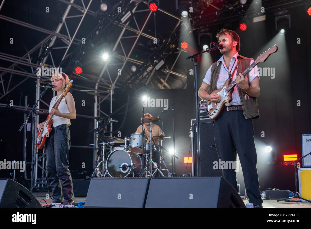 Dorset, UK. Sunday, 3 September, 2023. Divorce performing at the 2023 edition of the End of the Road festival at Larmer Tree Gardens in Dorset. Photo date: Sunday, September 3, 2023. Photo credit should read: Richard Gray/Alamy Live News Stock Photo