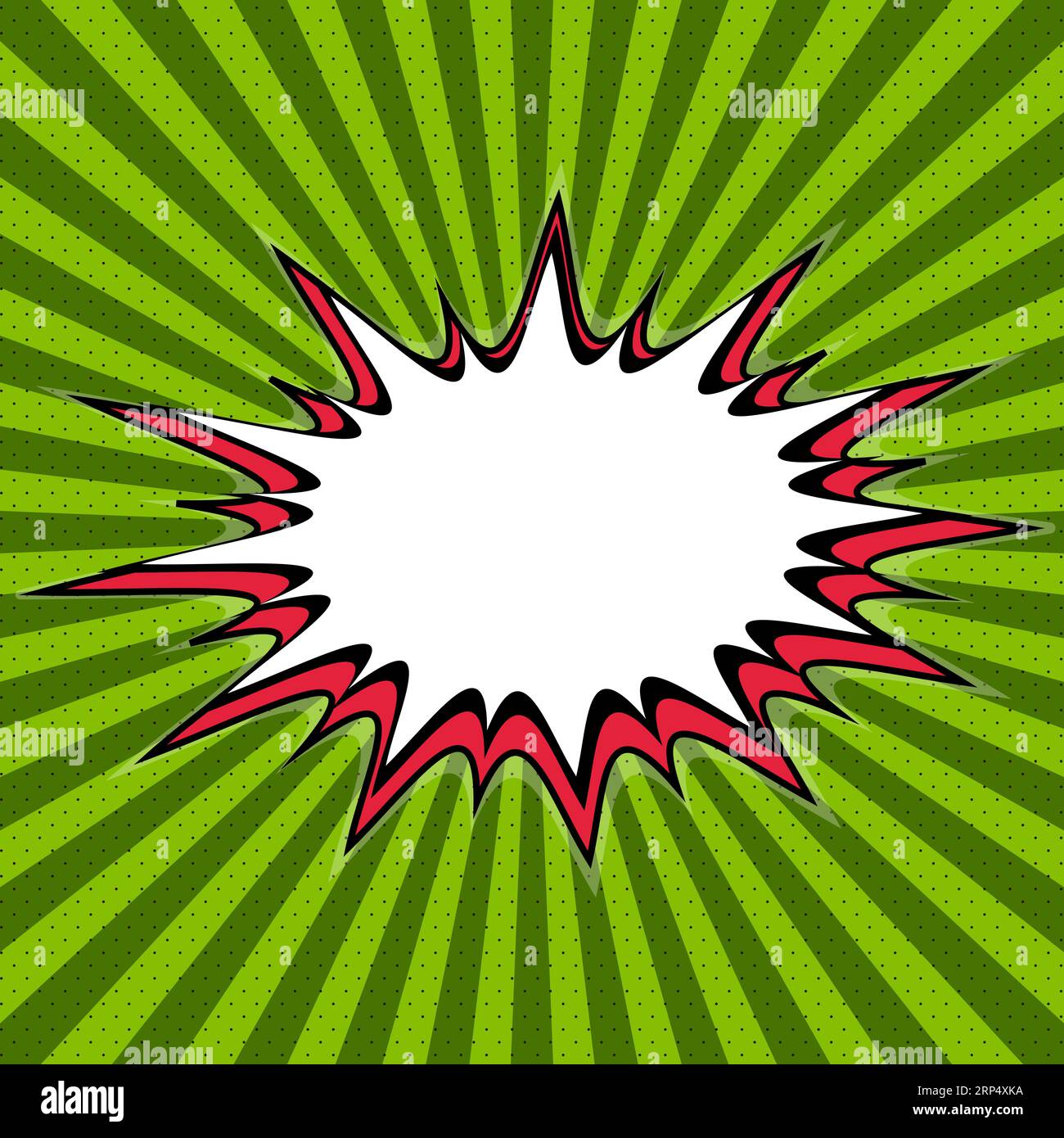 Background watermelon pop art, explosion fresh Watermelon template comic speech Stock Vector