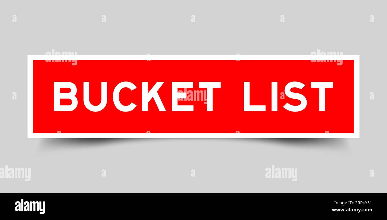 Bucket list activity Stock Vector Images Alamy