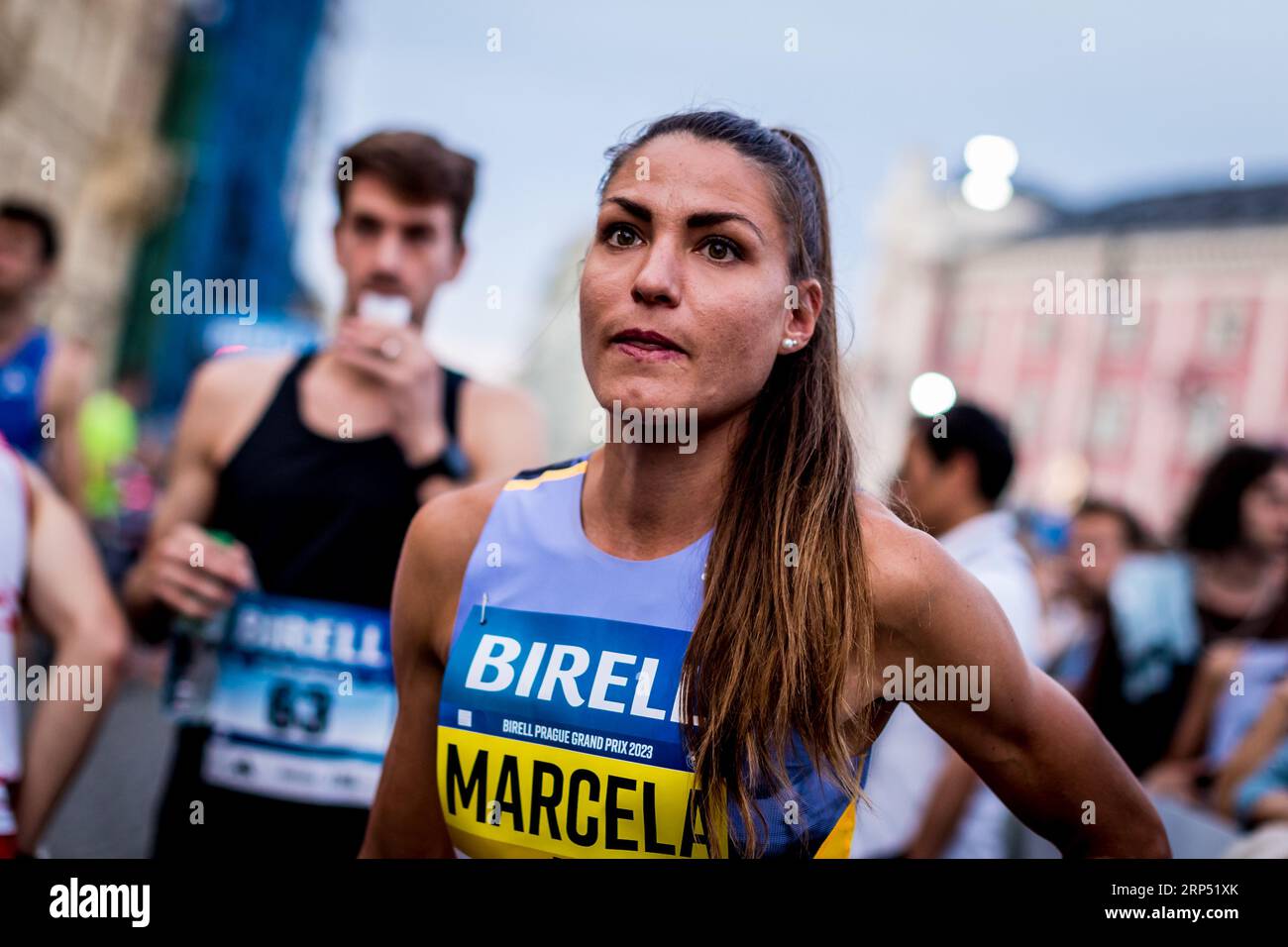 Marcela Joglova from Czech Republic is seen during the Birell Grand Prix 2023, annual international 10 kilometres race, on September 2, 2023, in Pragu Stock Photo