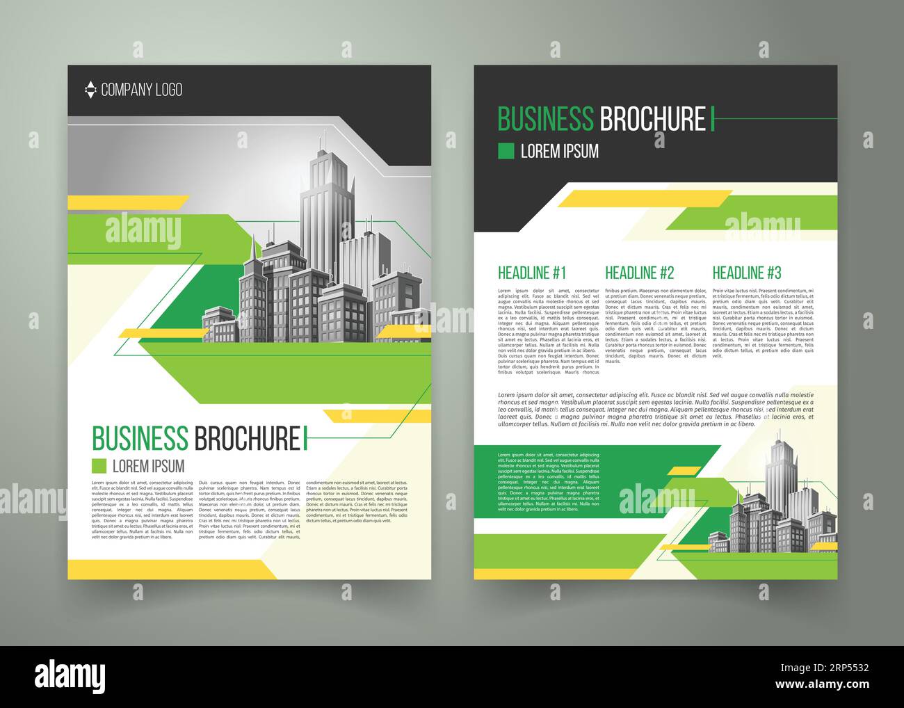 Vector flyer, cover design of the companys annual business report, magazine page, presentation
