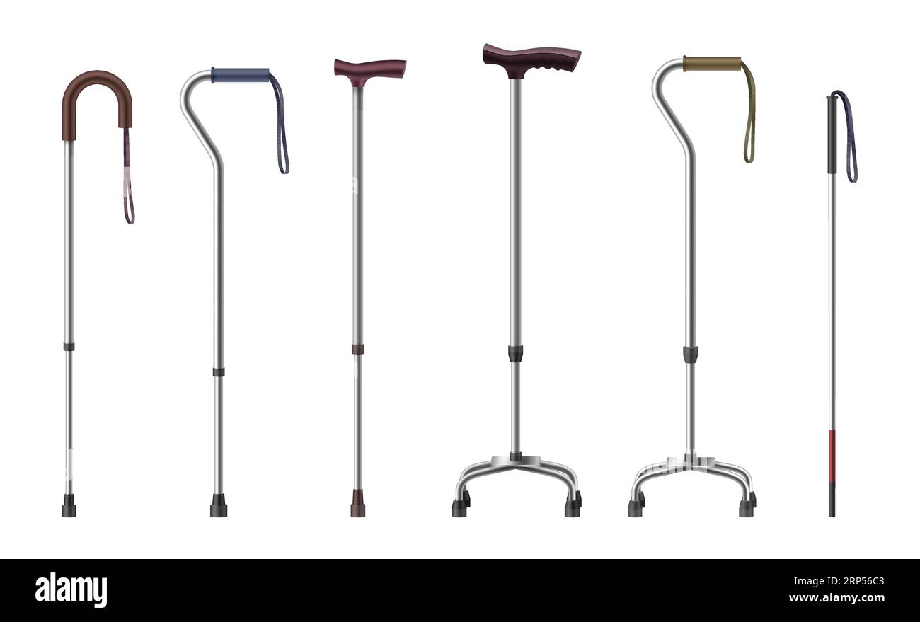 Walking stick walking cane sticks canes Cut Out Stock Images