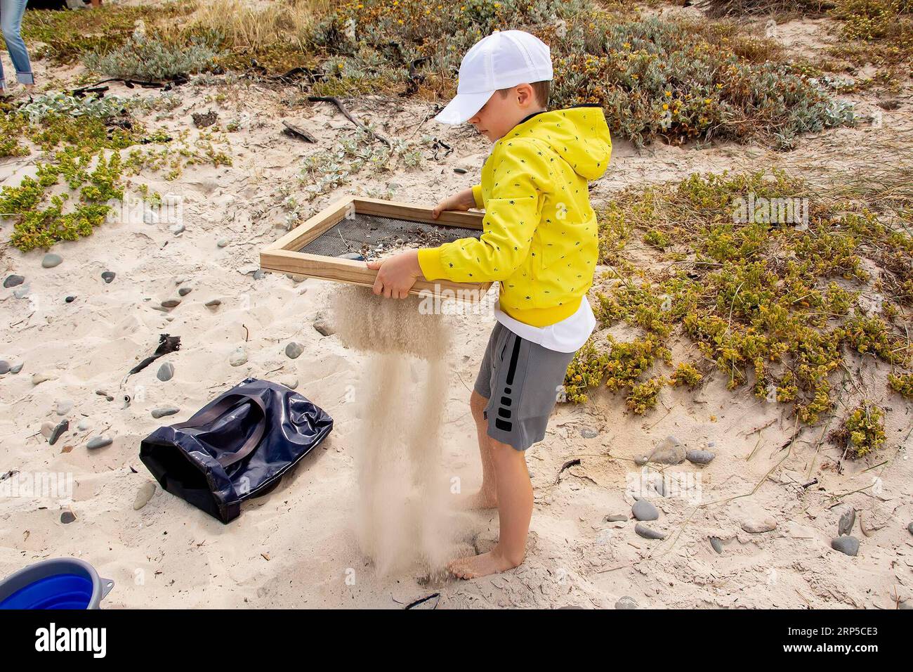 Plastic pollution beach south africa hi-res stock photography and