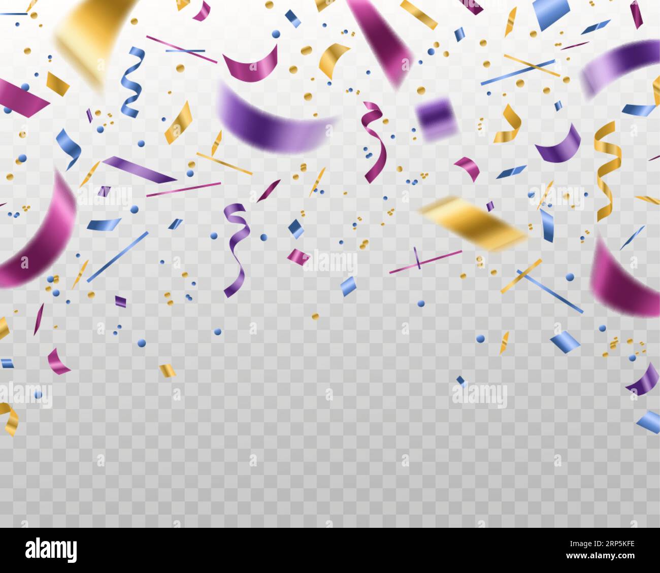 Festive background with falling glitter confetti Vector Image