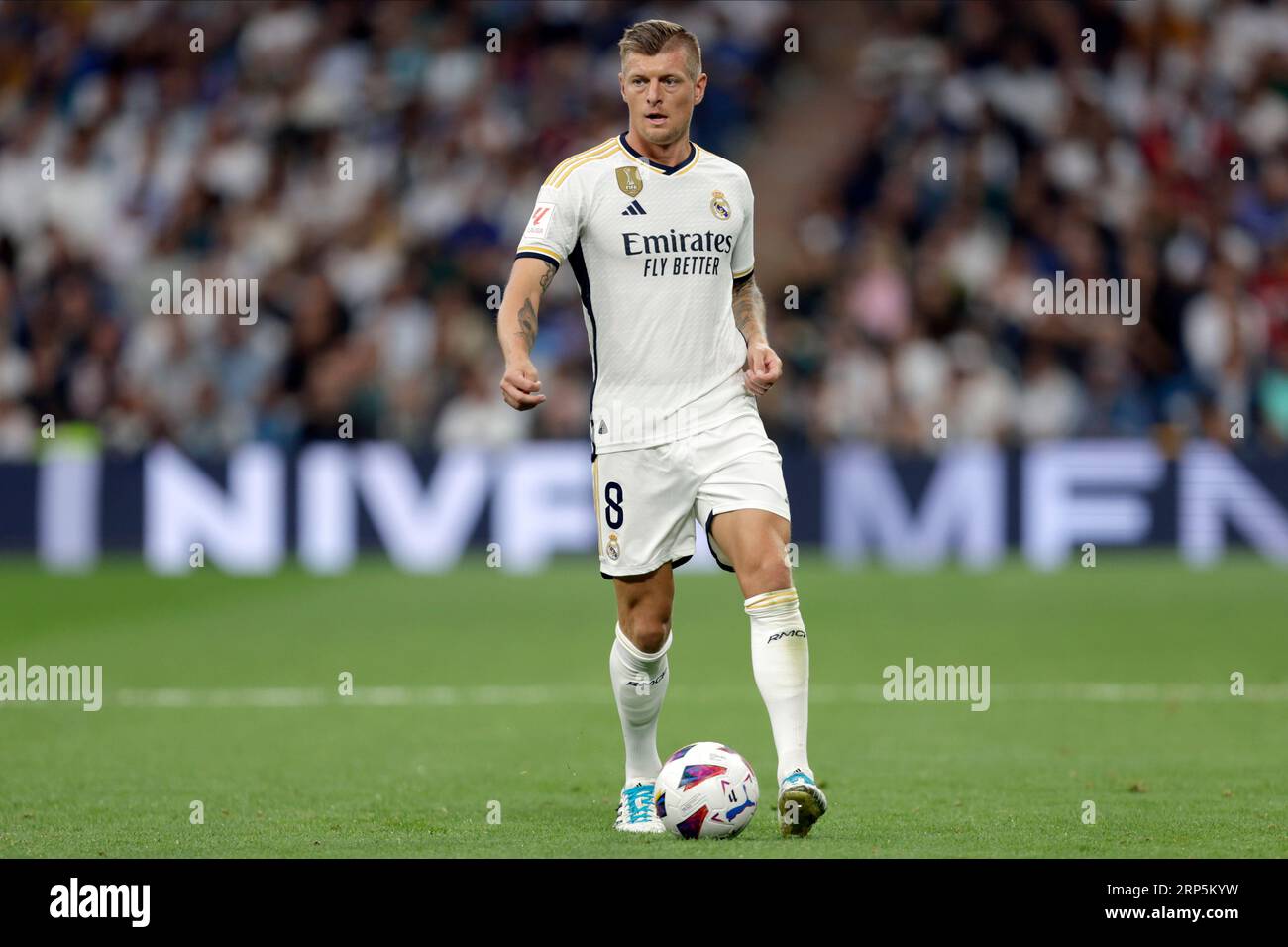 Madrid, Spain. 02nd Sep, 2023. Toni Kroos of Real Madrid CF during the La  Liga match between Real Madrid and Getafe CF played at Santiago Bernabeu  Stadium on September 2, 2023 in