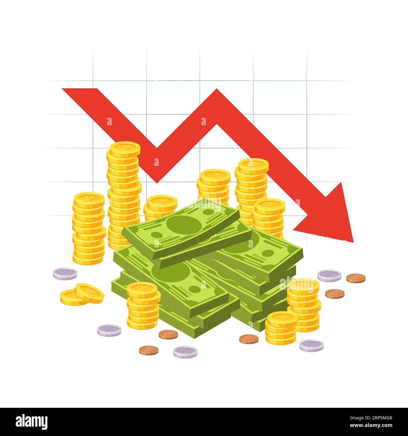 Cash pile Stock Vector Images Alamy
