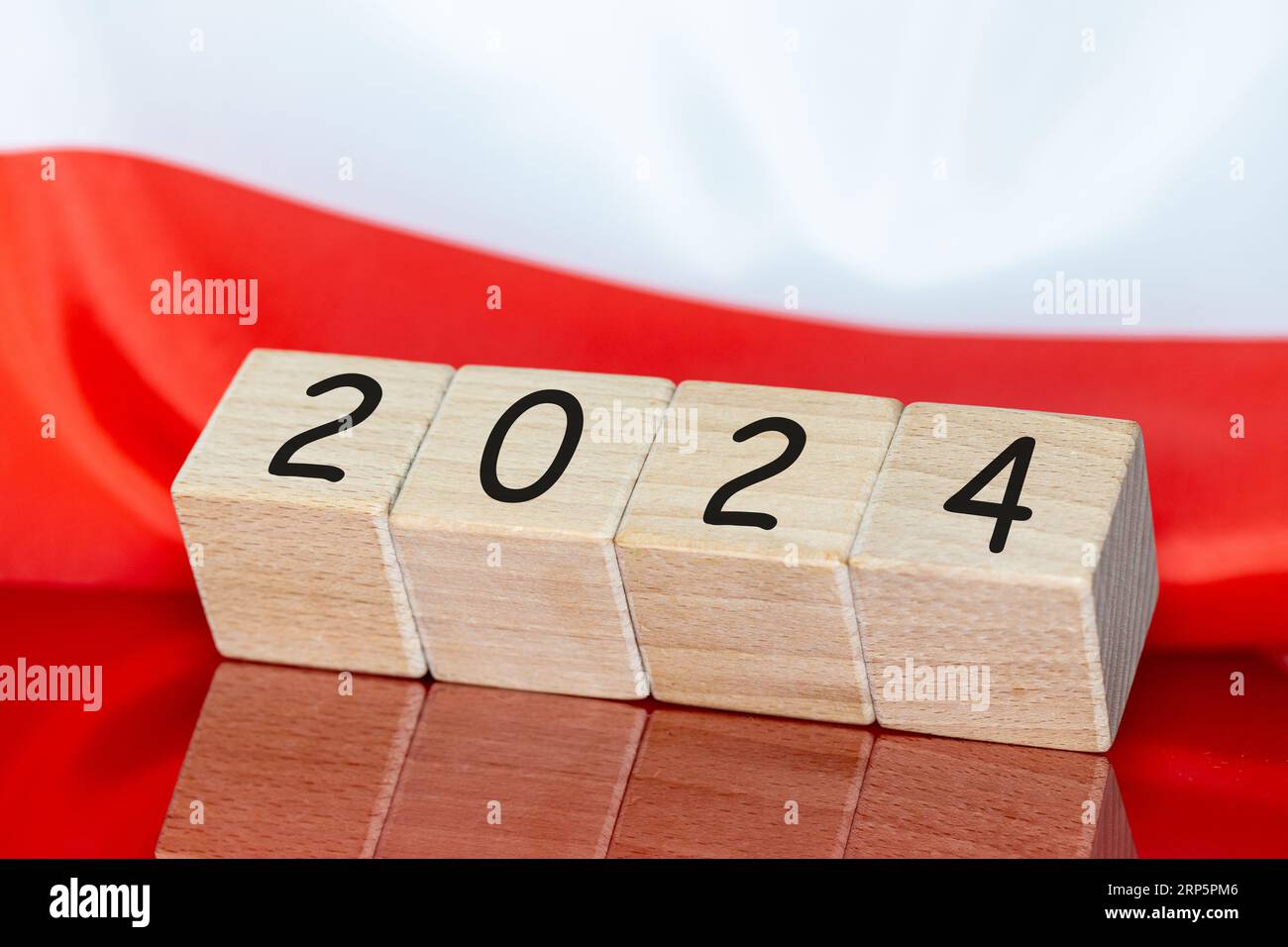 year 2024, Flag of Poland, Concept, Economic and political expectations