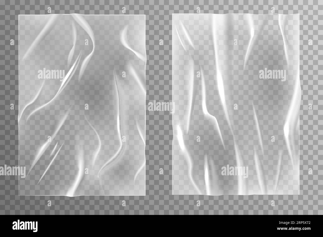 Glued paper. Wrinkled and creased sheets texture, blank crumpled poster