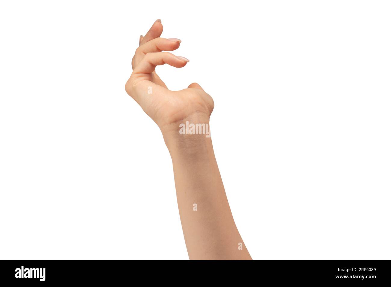 Woman hand isolated on a white background Stock Photo - Alamy