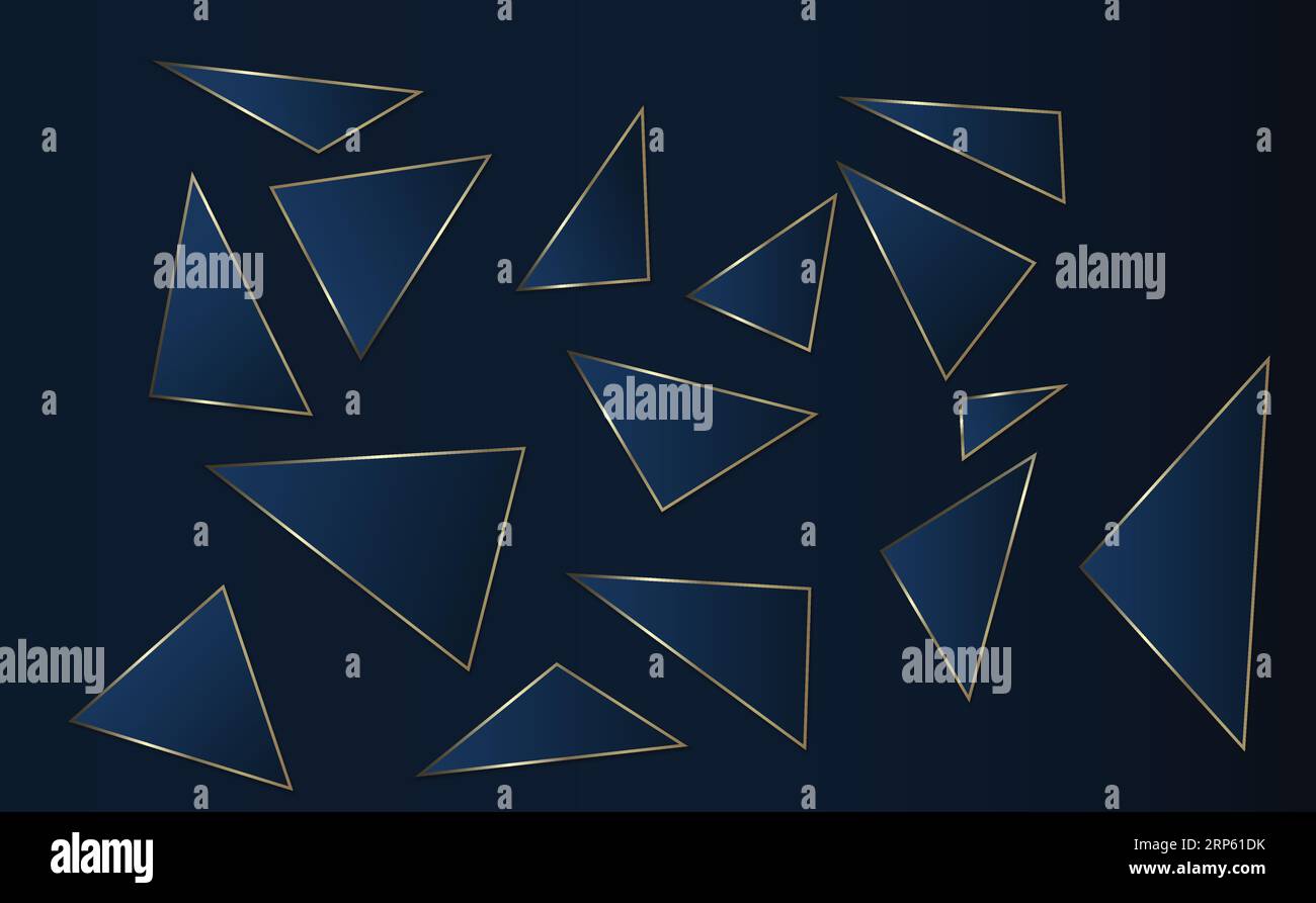 Triangle abstract luxurious background Stock Vector
