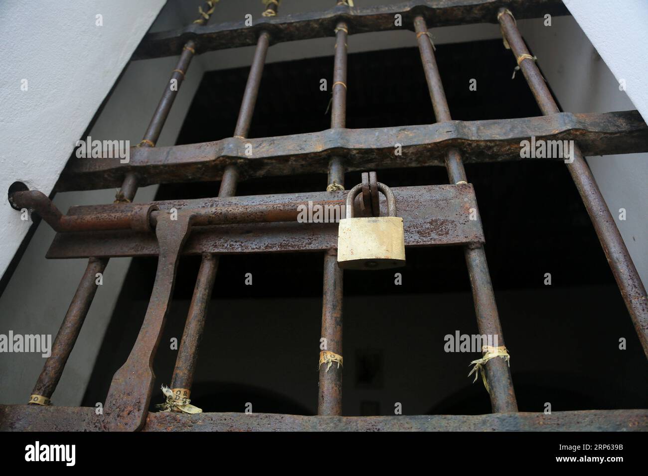 salvador, bahia, brazil - may 8, 2023: grid of a prison cell in a military fort in the city of Salvador. Stock Photo