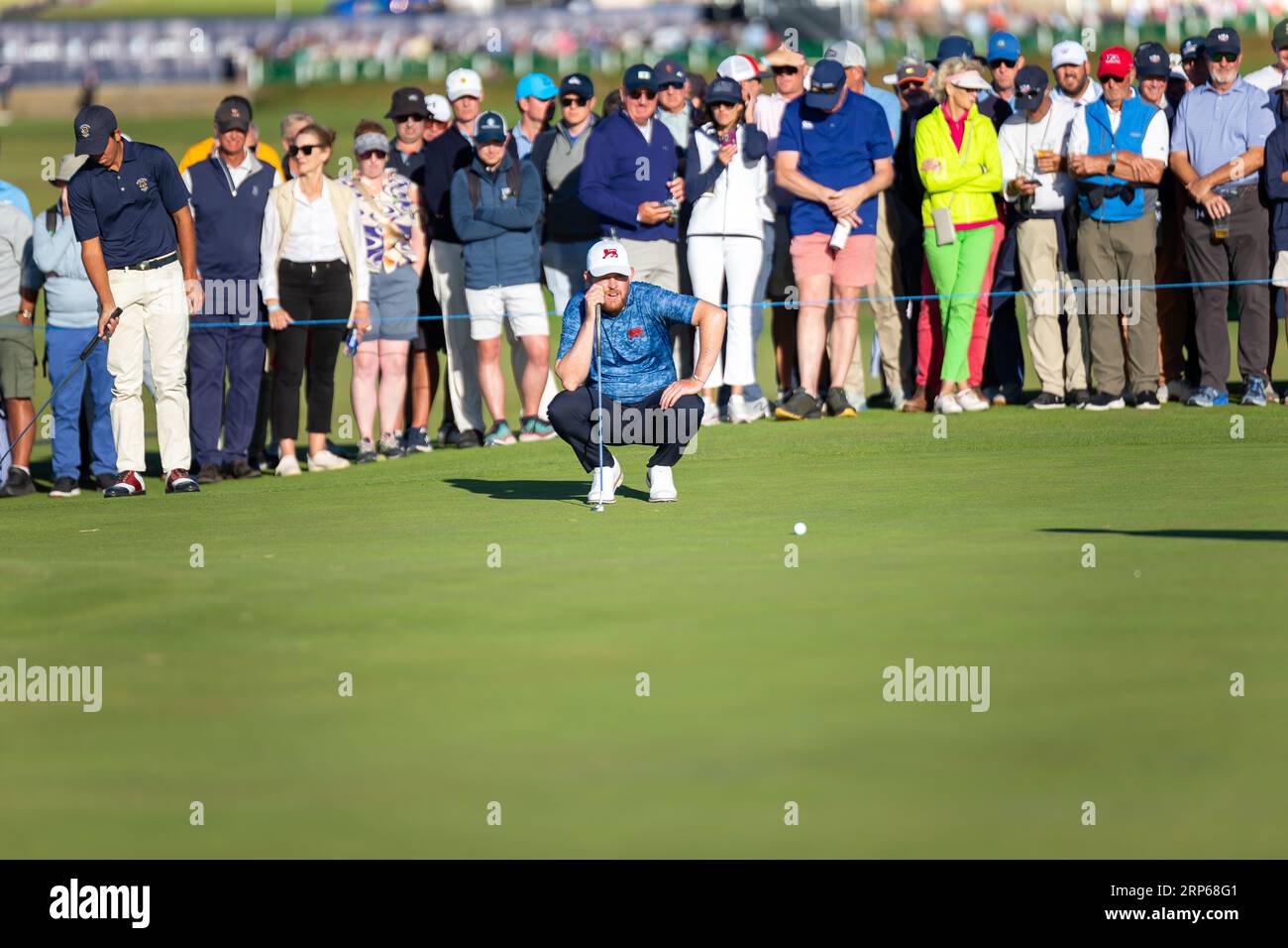St Andrews, Scotland. 3rd Sep 2023. Ireland's Matthew McClean putting