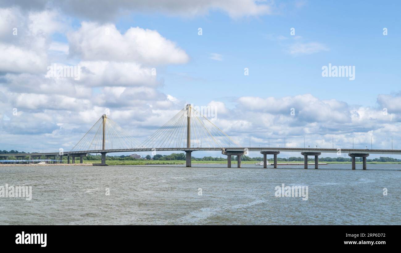 Clark Bridge, a cablestayed bridge across the Mississippi River