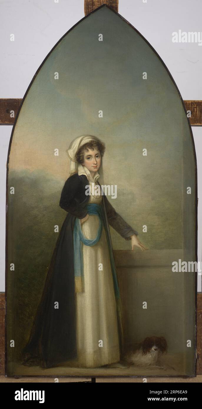 Portrait of Izabela née von Flemming, Princess Czartoryska (1746–1835) circa 1790 by Maria Louisa Catherine Cecilia Cosway Stock Photo