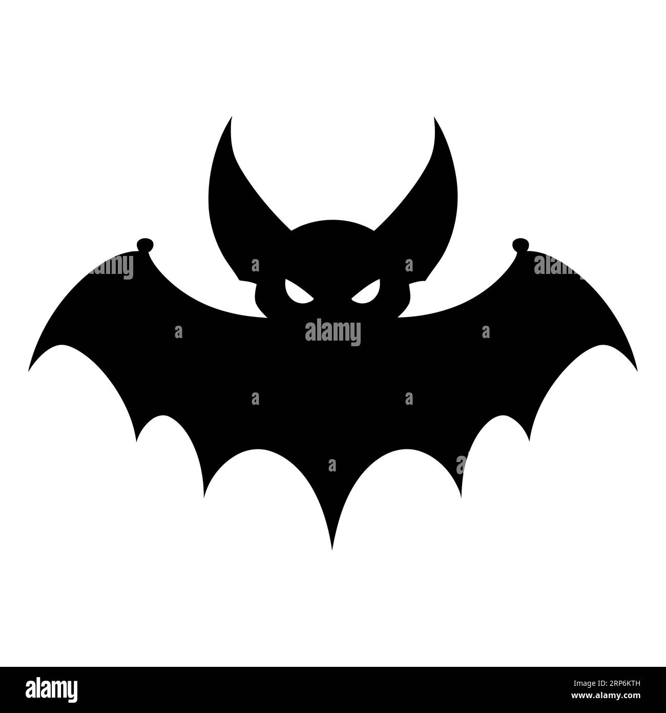 Bat icon. Bat silhouette. Black bat symbol. Vector illustration Stock Vector