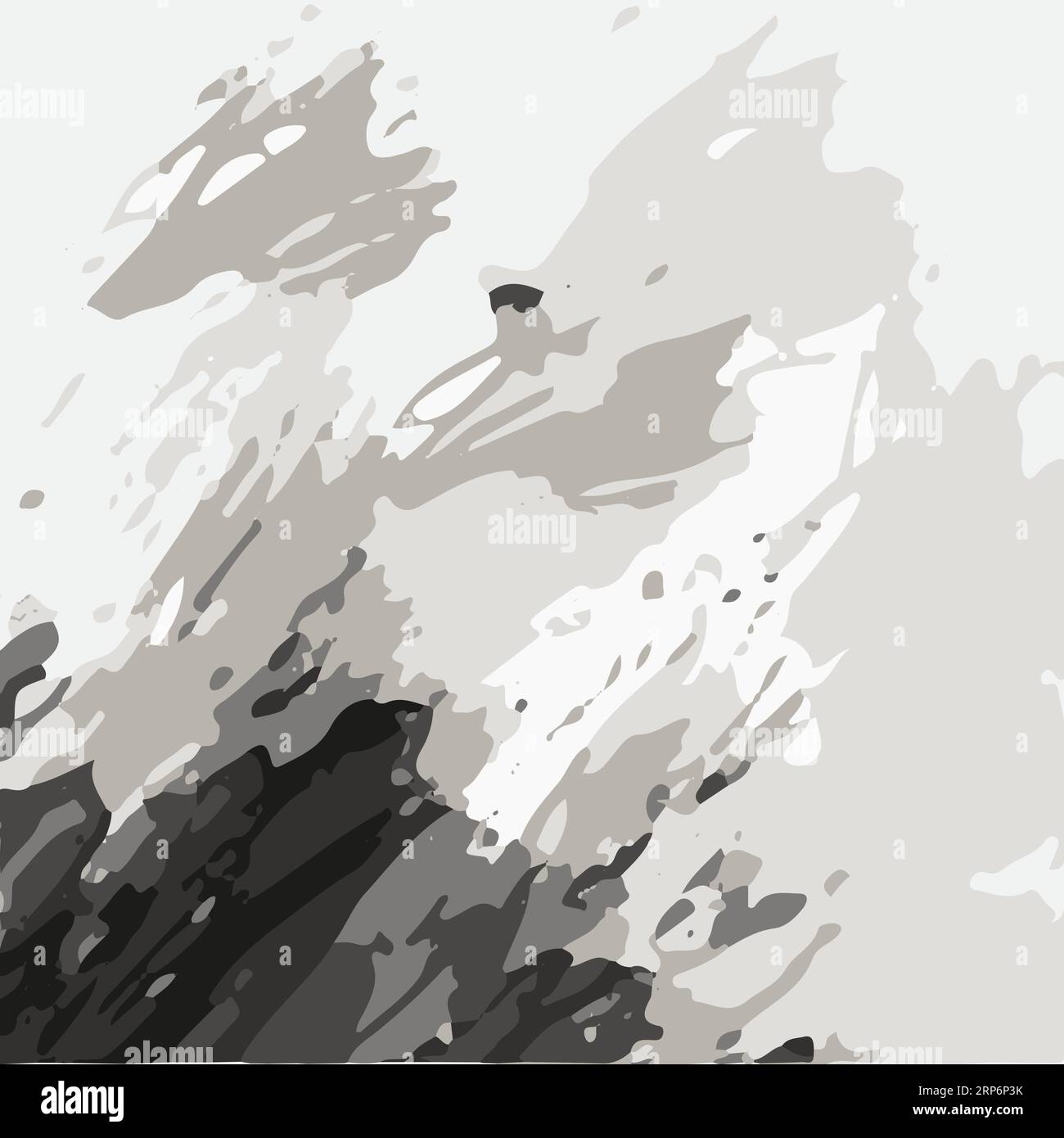 Grunge background. Abstract black grunge splashes. Vector illustration ...