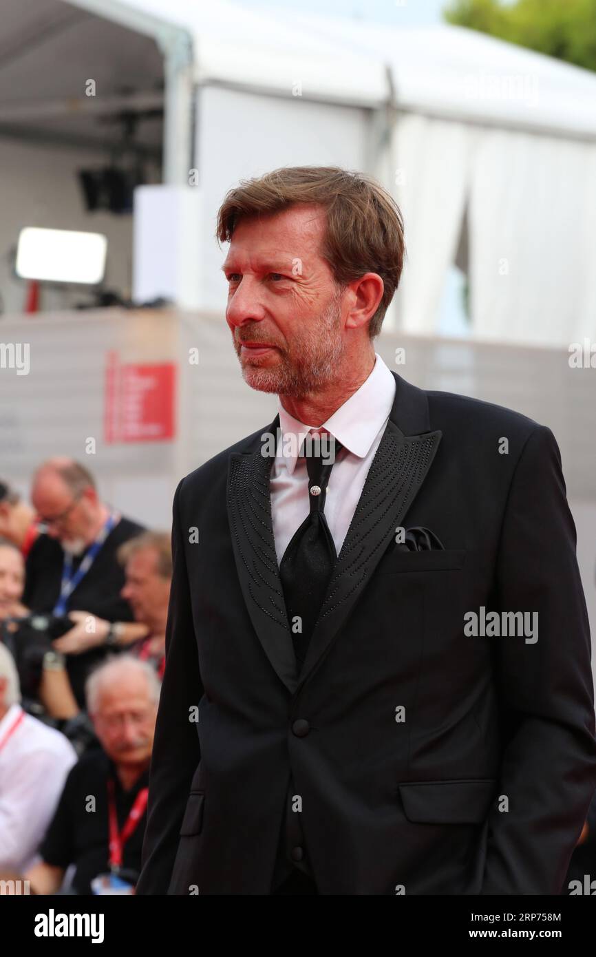 Venice, Italy, 3rd September, 2023. Dominique Busso arriving on the red ...